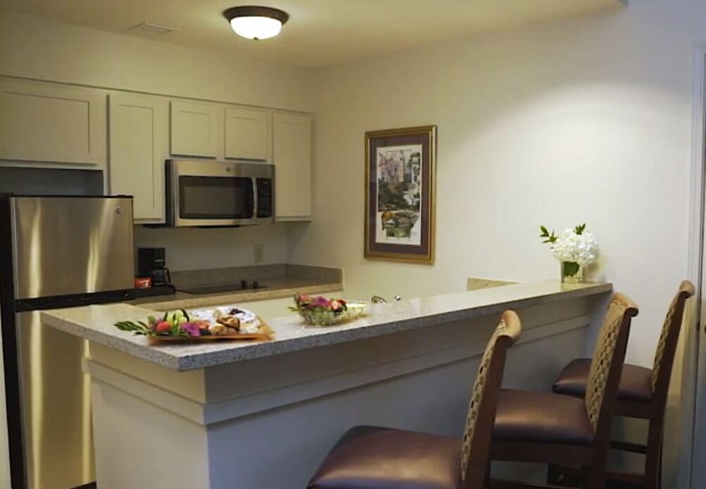 luxury suite, 1 king bed | private kitchen | fridge, microwave, coffee/tea maker