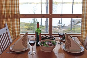 Oravi Villa, 4 Bedrooms,  Sauna, Lakeside | Family dining | Breakfast, lunch, dinner served; local cuisine 
