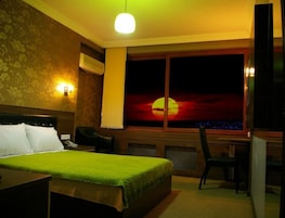 Minibar, escritorio, wifi gratis y ropa de cama