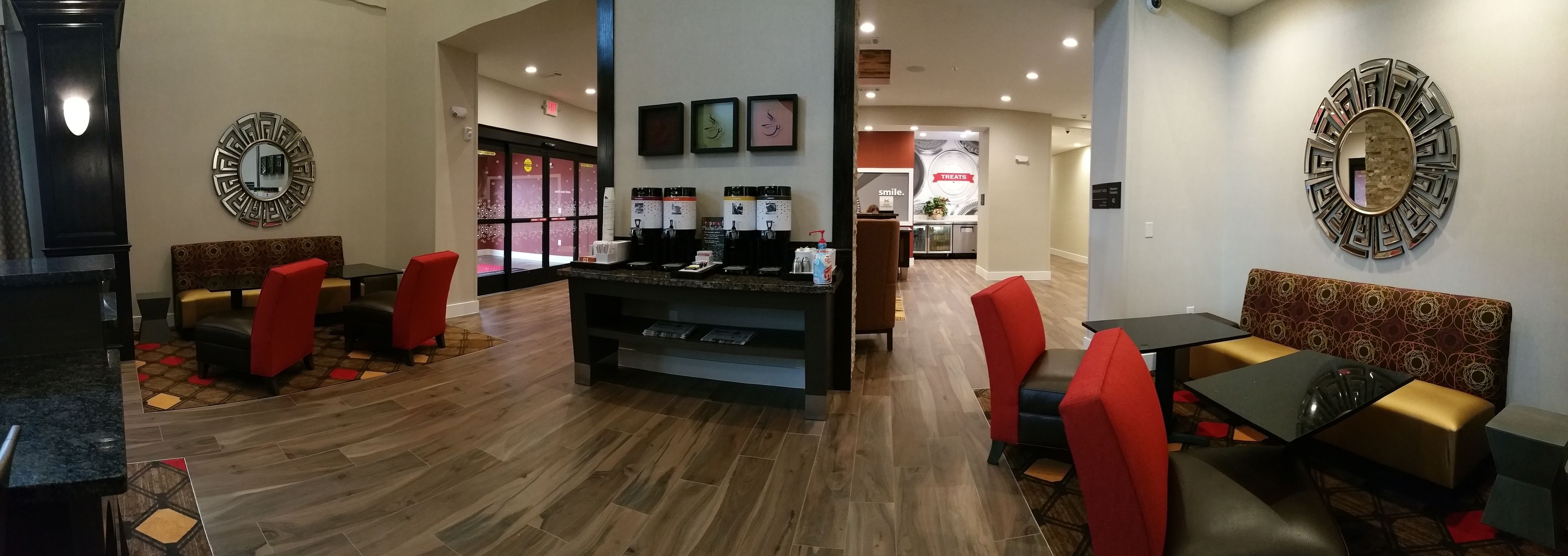 Free daily buffet breakfast