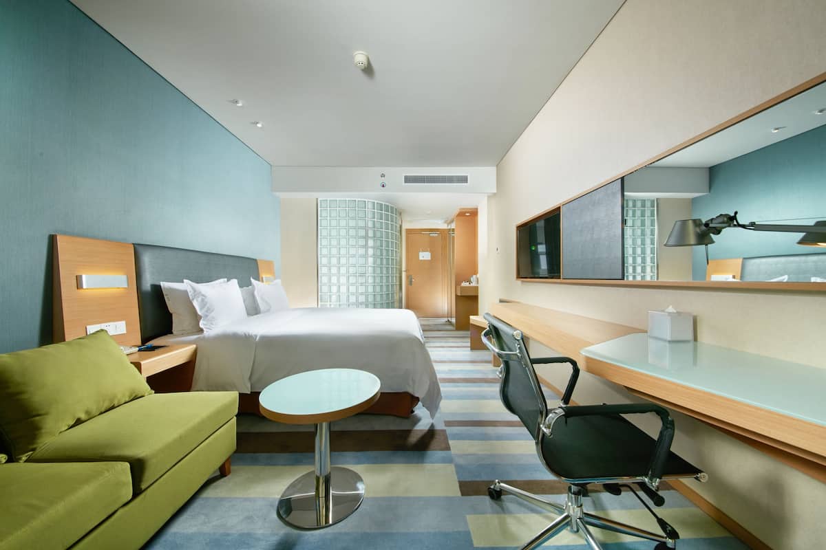 In-room safe, desk, blackout curtains, iron/ironing board