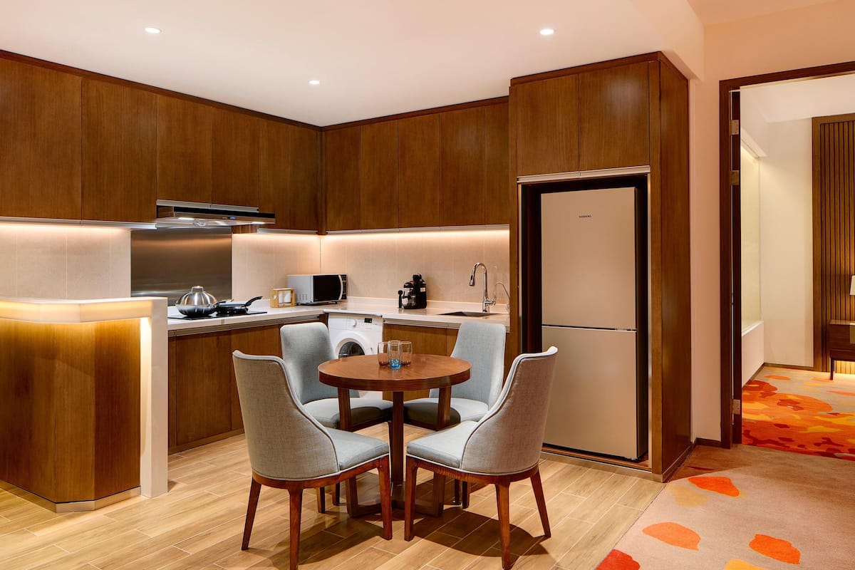 Căn hộ, 1 phòng ngủ | 1 phòng ngủ, bộ đồ giường cao cấp, chăn bông, minibar 