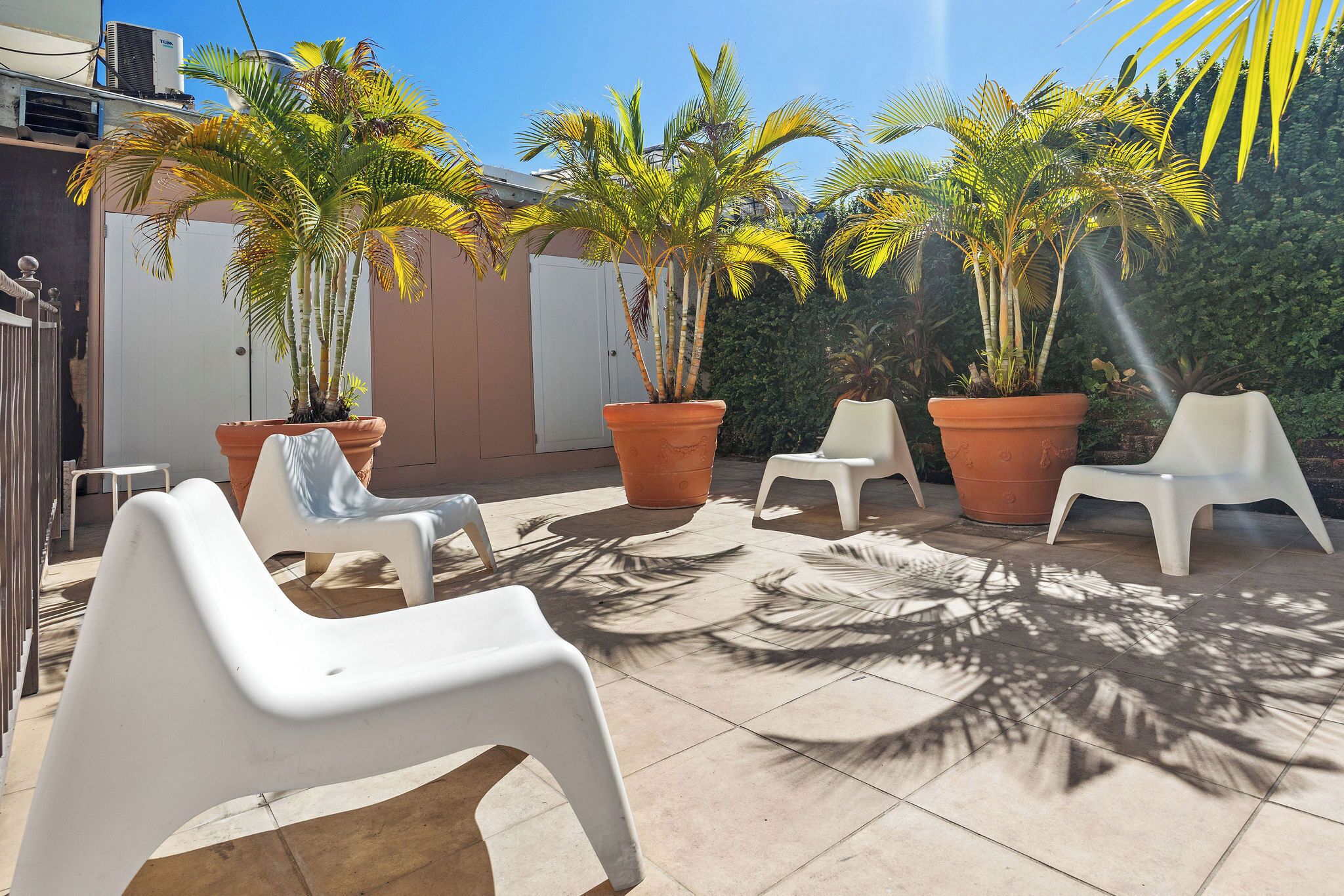 Habitación, balcón, vista al jardín | Terraza o patio