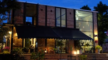 Front of property – evening/night