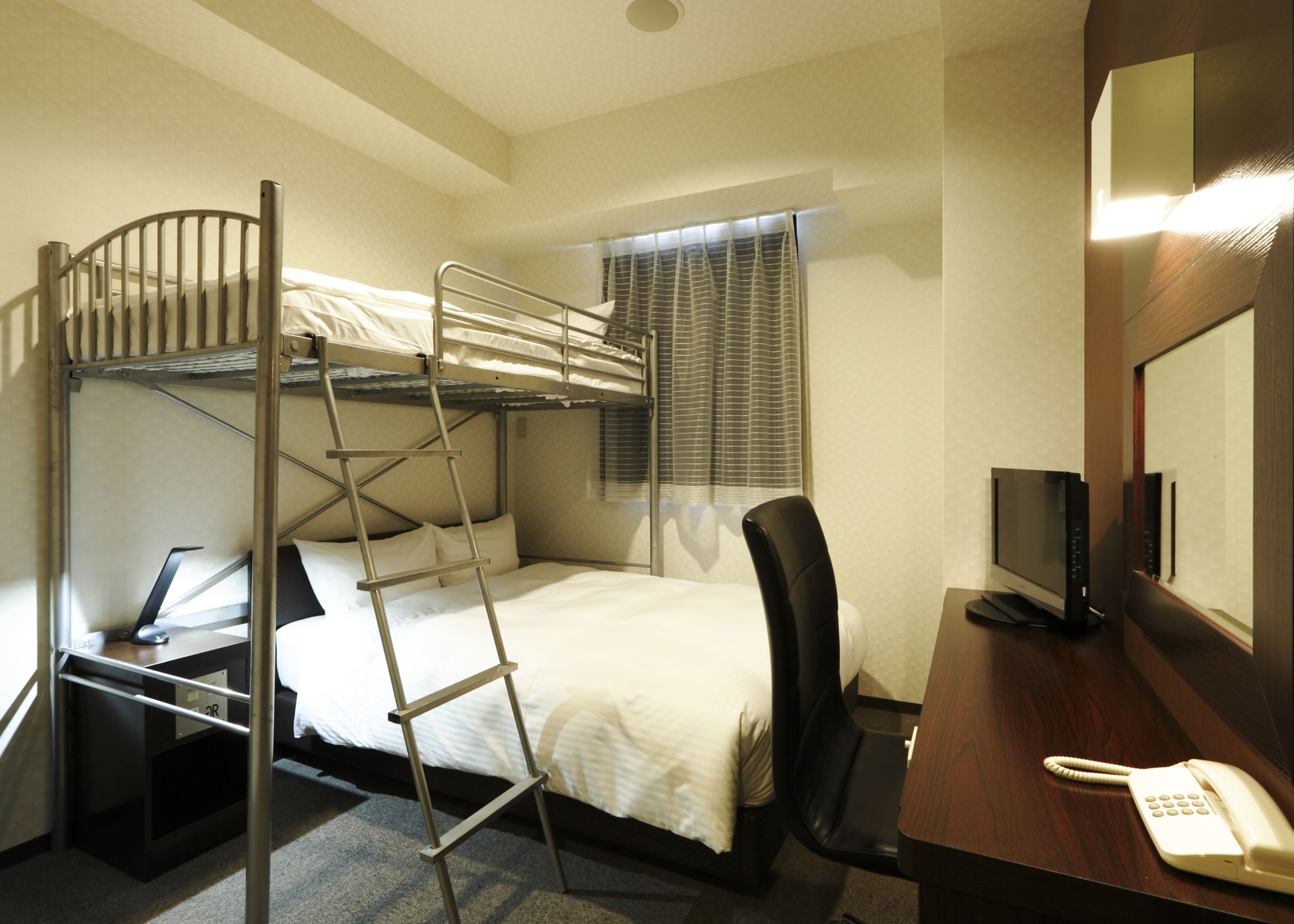 double room with loft space , non-smoking | down duvets, desk, blackout curtains, free wifi