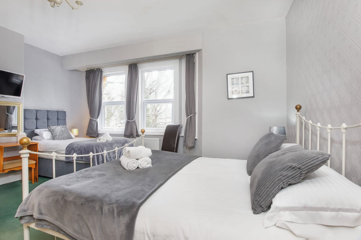 Iron/ironing board (on request), WiFi (free), bed sheets