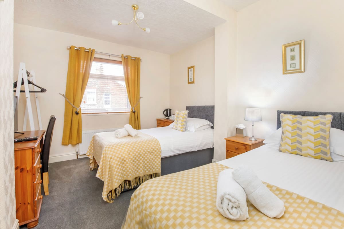 Iron/ironing board (on request), WiFi (free), bed sheets