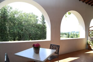Blick von der Unterkunft