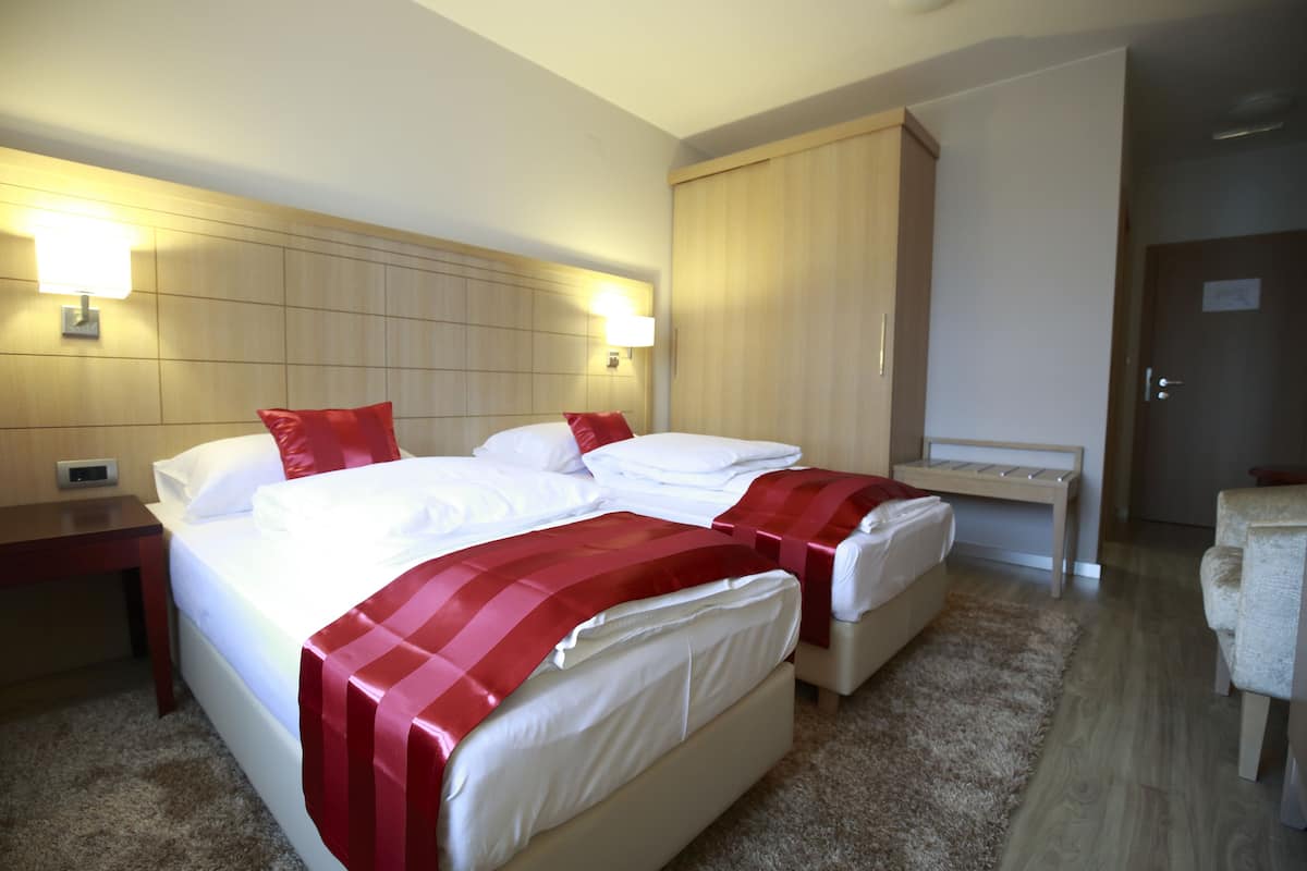 Twin Room | Minibar, in-room safe, desk, soundproofing