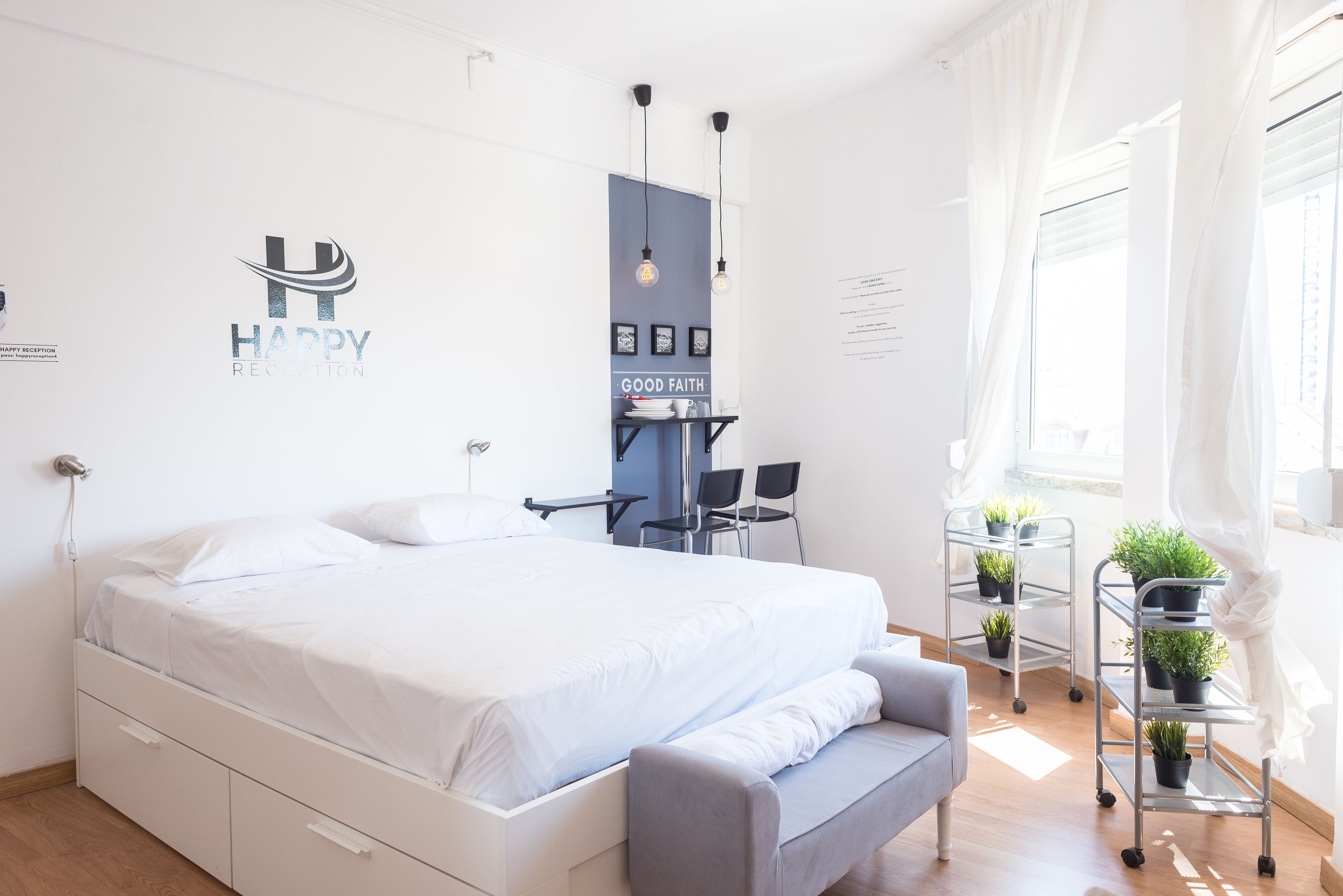 Chambre double, salle de bain privée (Marquês 44) | Accès au Wi-Fi (inclus), literie fournie