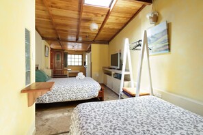 Double Room, 2 Double Beds, Kitchen | In-room safe, desk, iron/ironing board, free WiFi