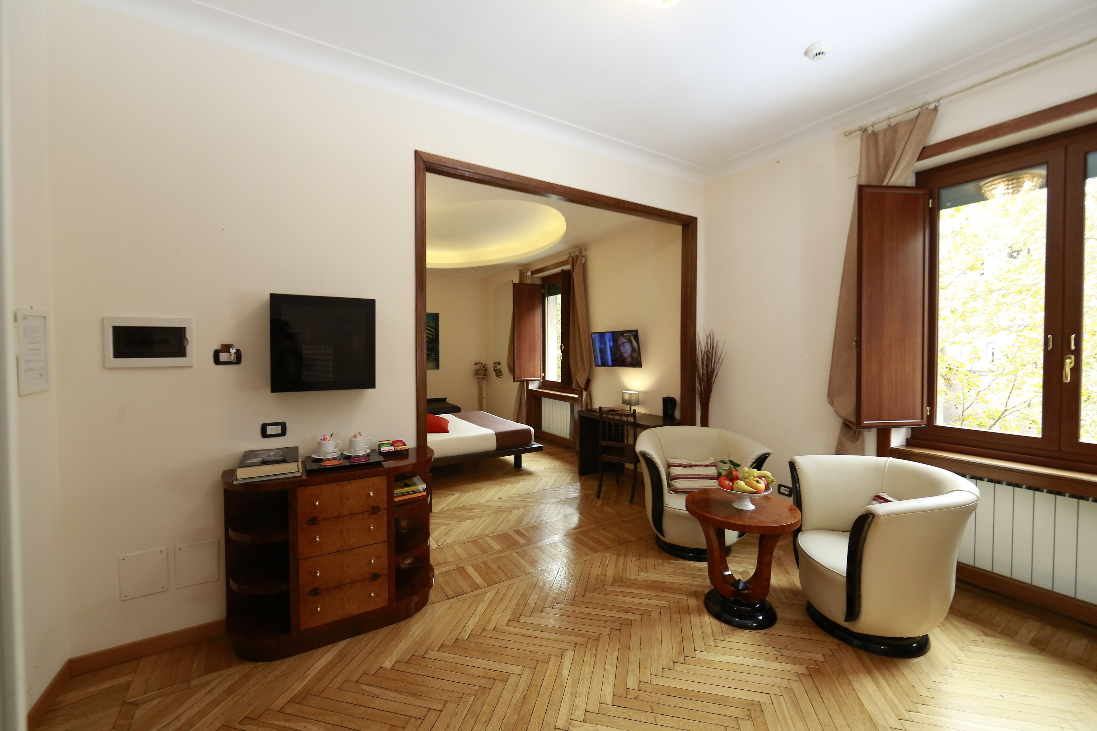 Habitación doble superior | Ropa de cama de alta calidad y minibar 