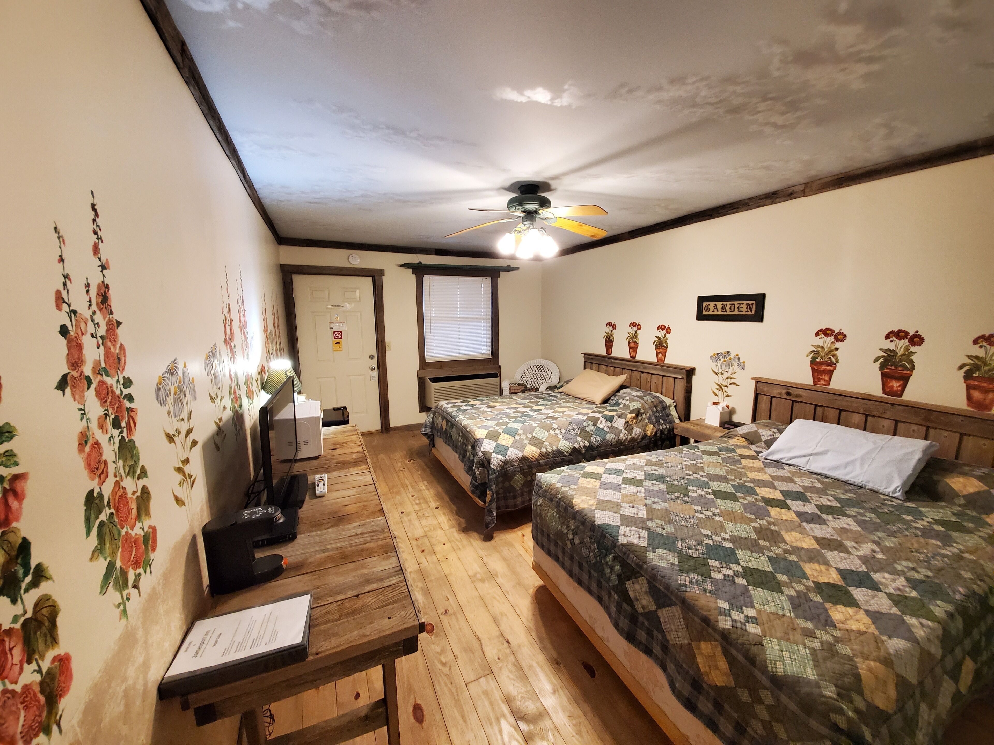 Standard Room, 2 Queen Beds | Desk, laptop workspace, free WiFi