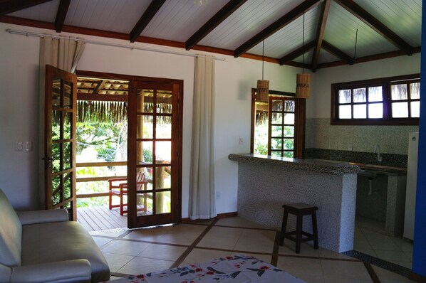 高级平房, 花园景观 | 私人简易厨房