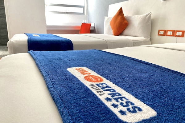 Family Room, 2 Double Beds | In-room safe, desk, laptop workspace, free WiFi