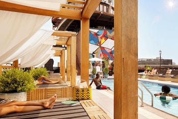 Outdoor pool at Arlo Williamsburg