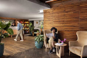 Reception area at Arlo Williamsburg