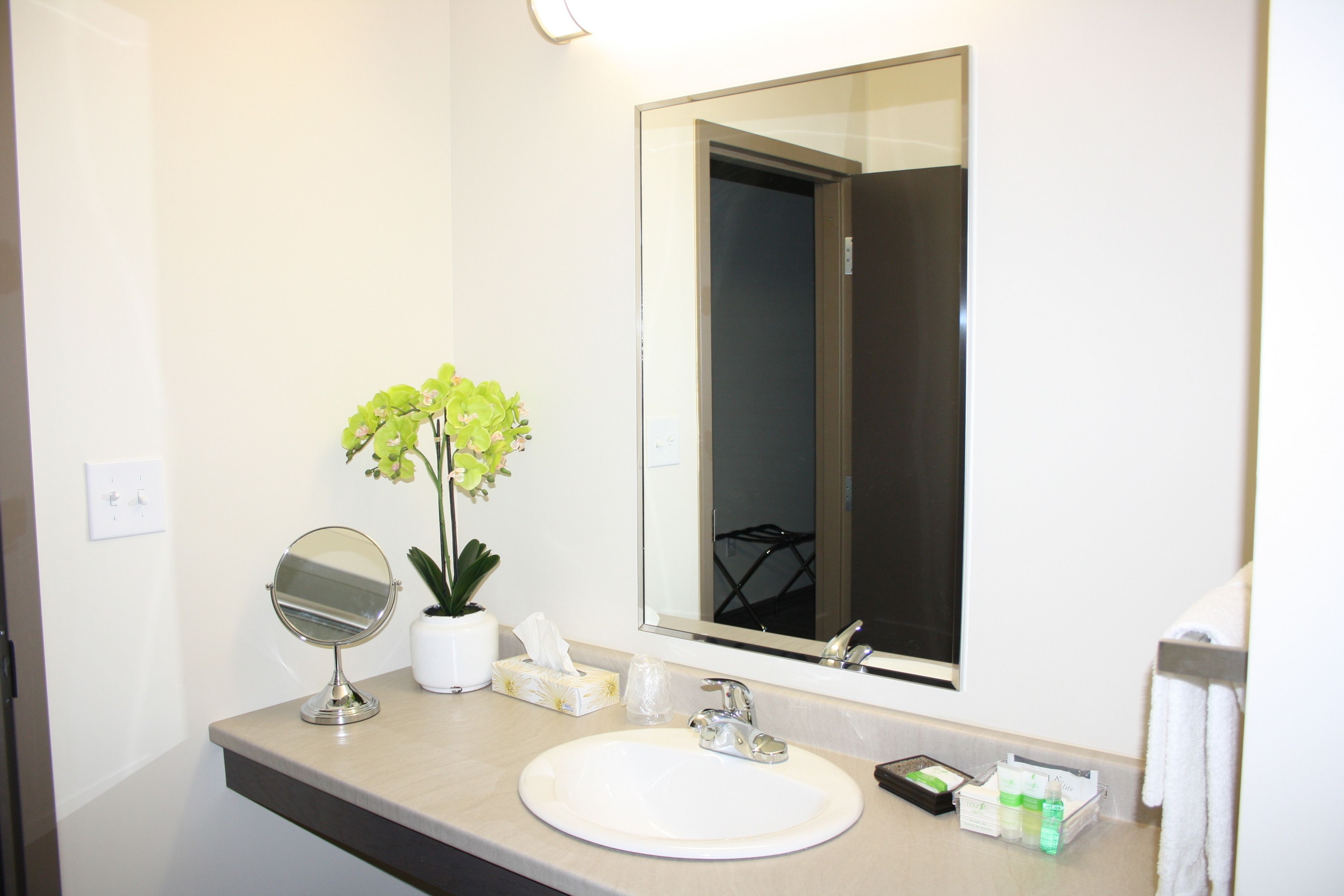 suite, 1 bedroom, kitchenette (not pet friendly) | bathroom | free toiletries, hair dryer, towels, soap