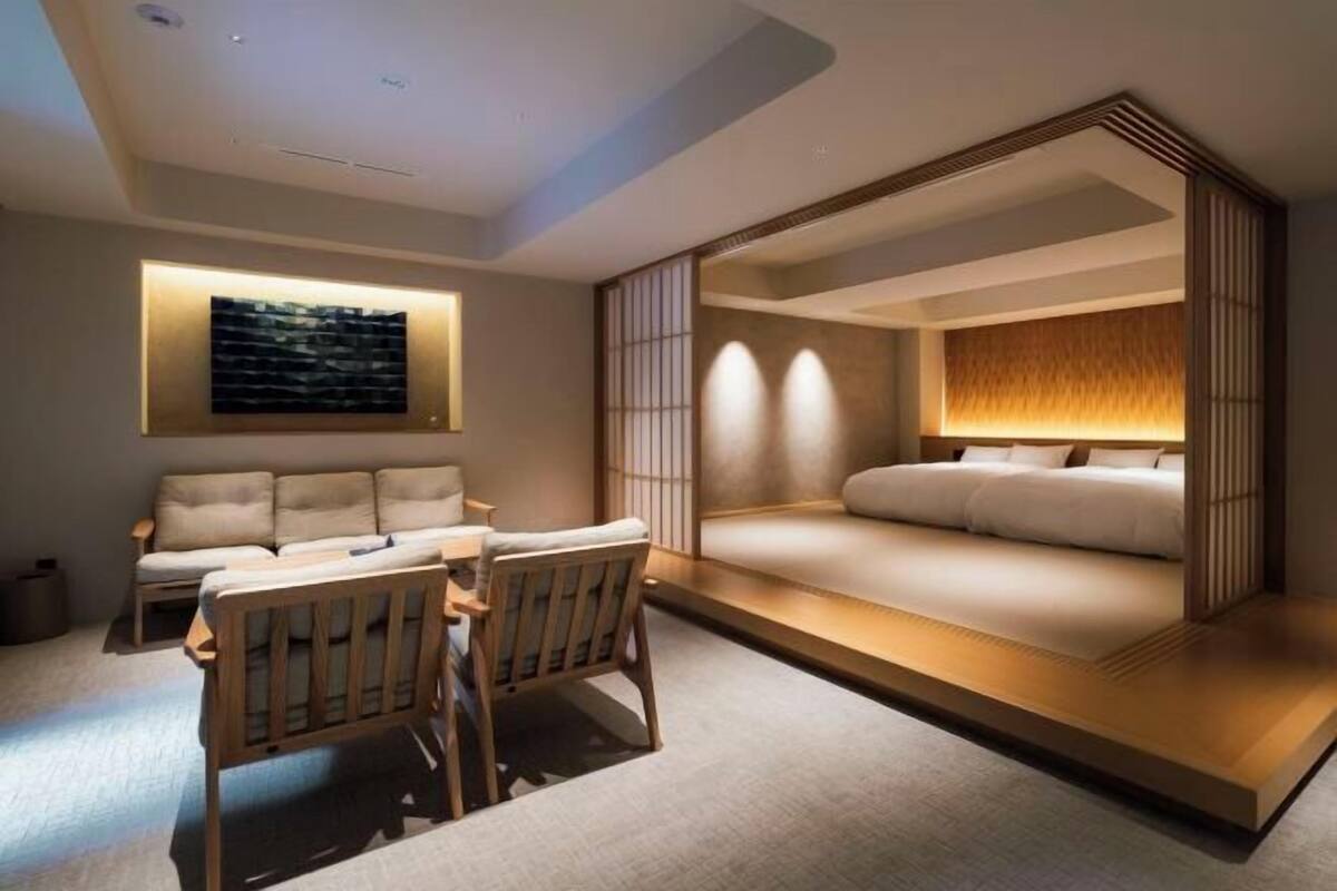 1 habitación y ropa de cama de alta calidad