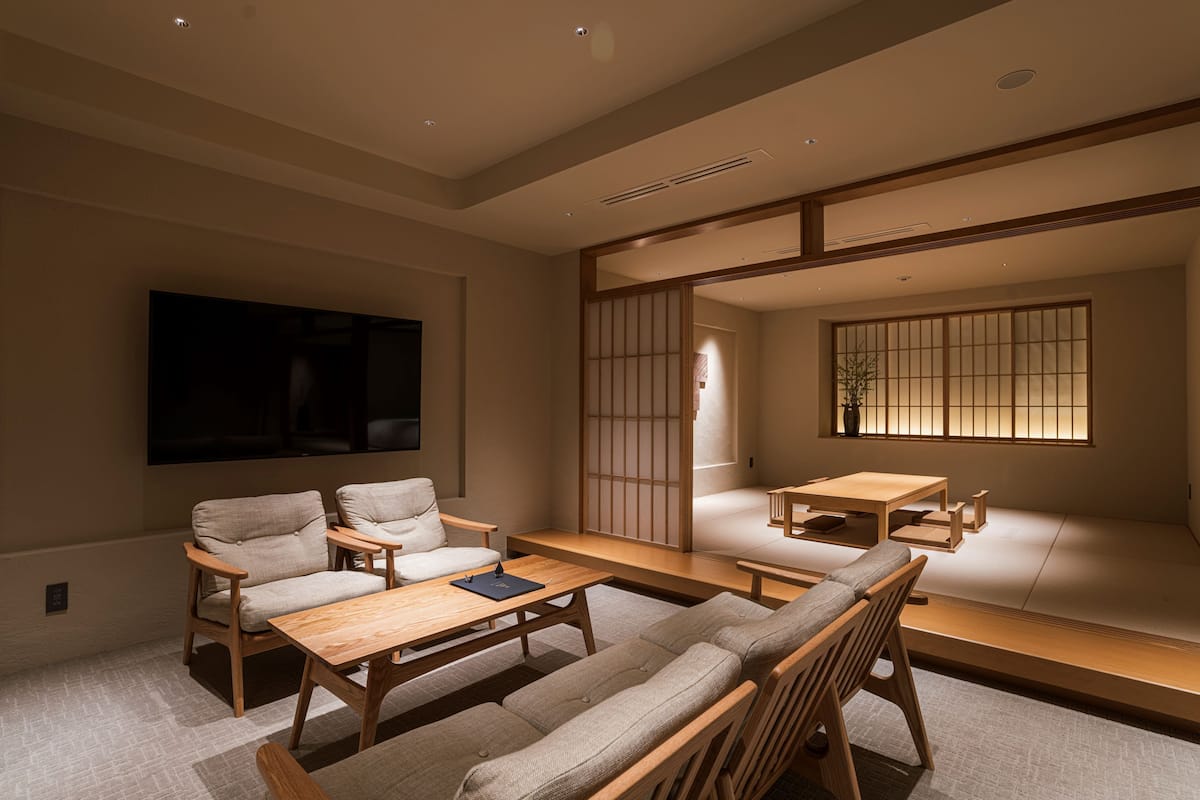 Suite, no fumadors (Shinju room) | 1 dormitori, roba de llit d'alta qualitat i caixa forta a l'habitació