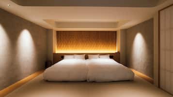 1 habitación y ropa de cama de alta calidad