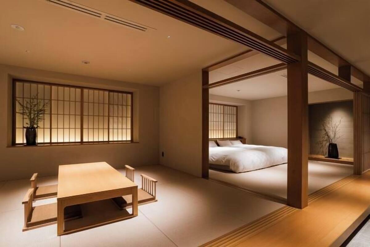 1 habitación y ropa de cama de alta calidad