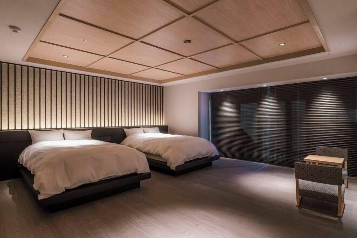 1 habitación y ropa de cama de alta calidad