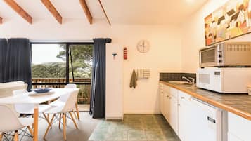 Cottage, 2 Bedrooms, Sea View | Private kitchen | Fridge, microwave, stovetop, coffee/tea maker