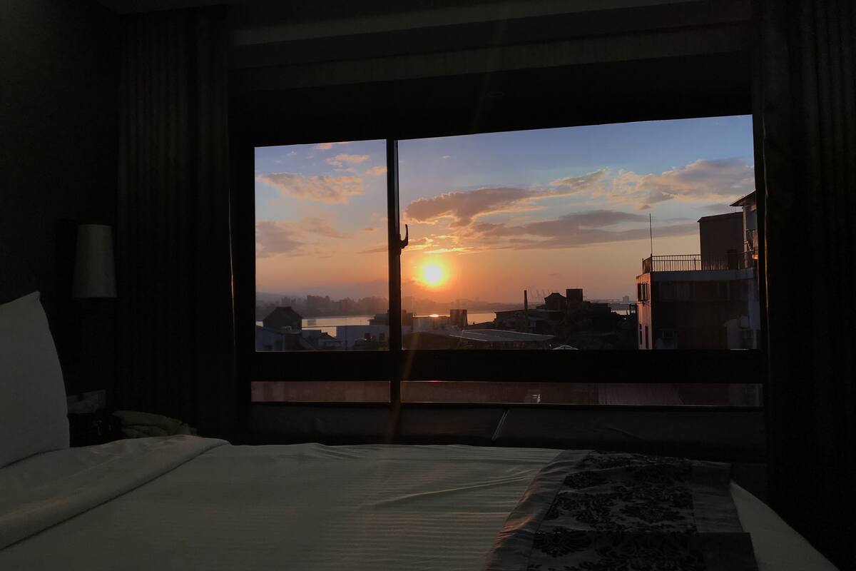 Double Room (NO.1) | Blackout curtains, soundproofing, free WiFi, bed sheets