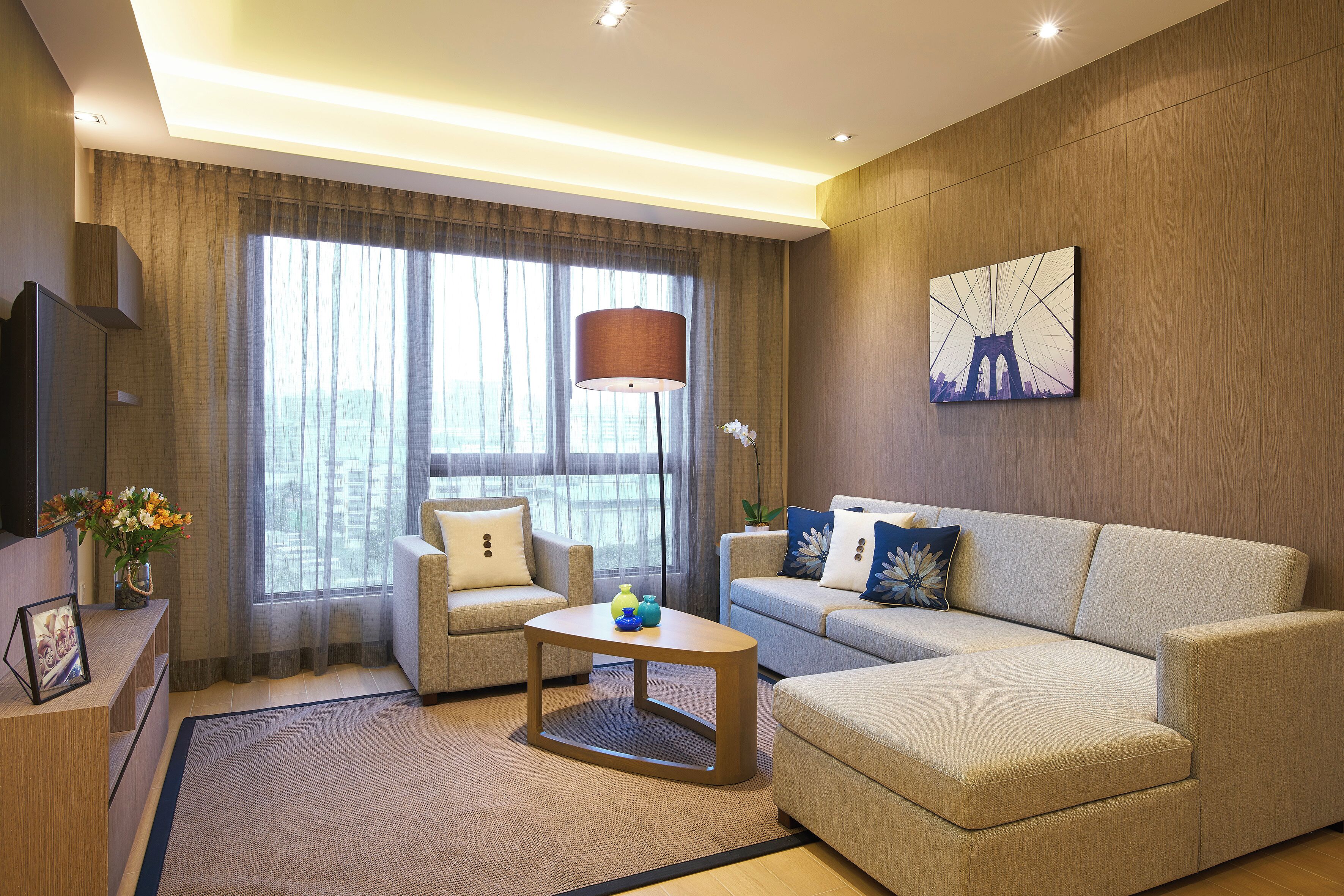 2 Bedroom (Breakfast on weekdays only except P.H) | Living area | 48-inch LED TV with cable channels, TV