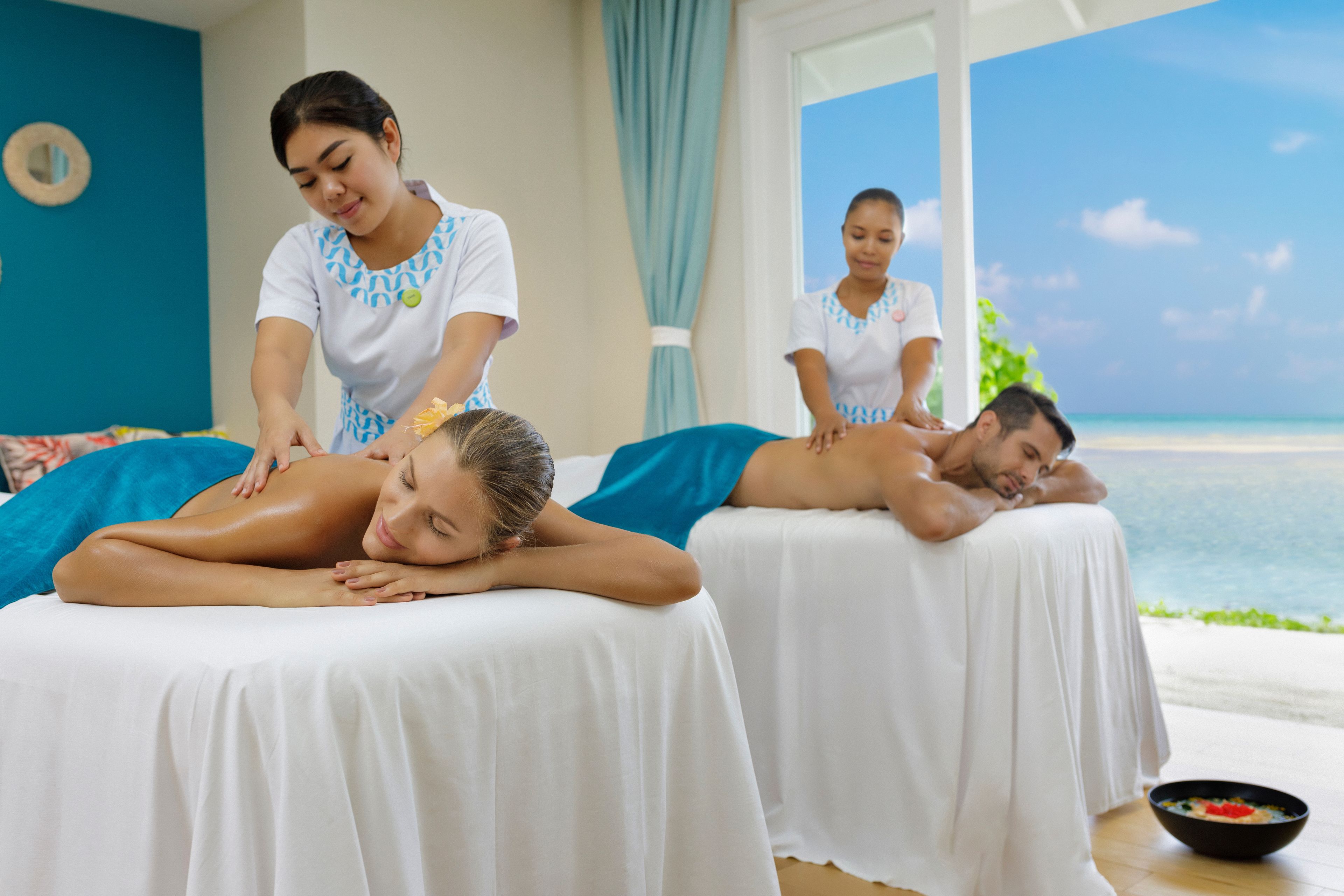 couples treatment room(s), hot tub, steam room, body treatments