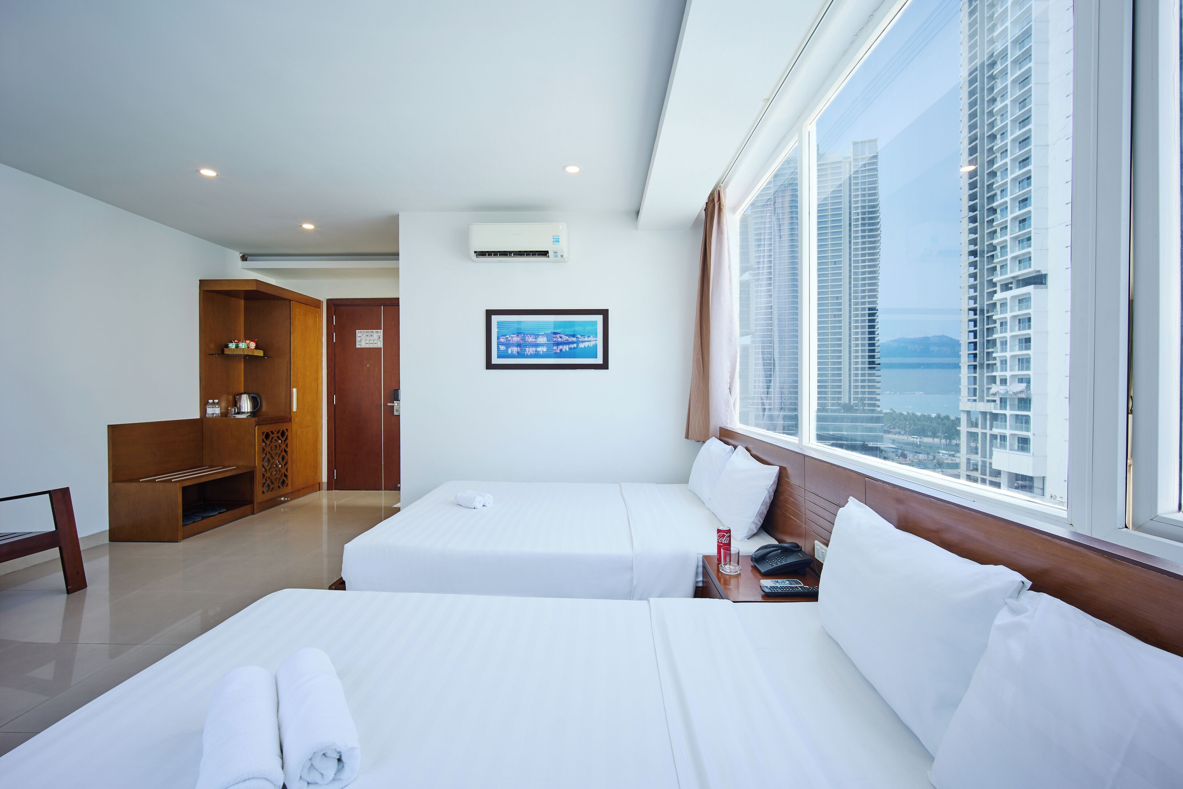 Phòng 2 giường đơn dành cho gia đình | Quang cảnh thành phố