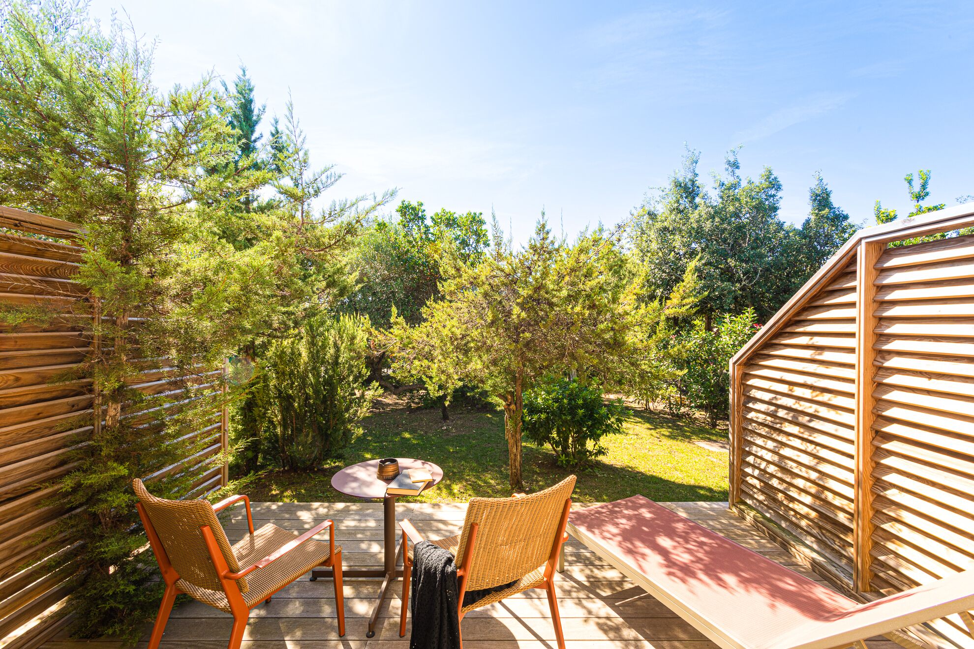chambre deluxe, terrasse (garden view) | terrace/patio