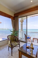 Deluxe Suite, 1 King Bed with Sofa bed, Terrace, Oceanfront | Beach/ocean view