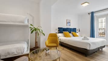 Premium vierpersoonskamer | 1 slaapkamer, lakens van Egyptisch katoen, luxe beddengoed