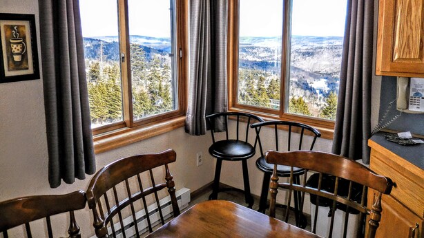 Panoramic Condo (ML246 Wood-burning Fireplace Amazing Slope ) | Private kitchen | Coffee/tea maker, full-sized fridge, microwave, cookware/dishes/utensils - Mountaintop Condos (Snowshoe)