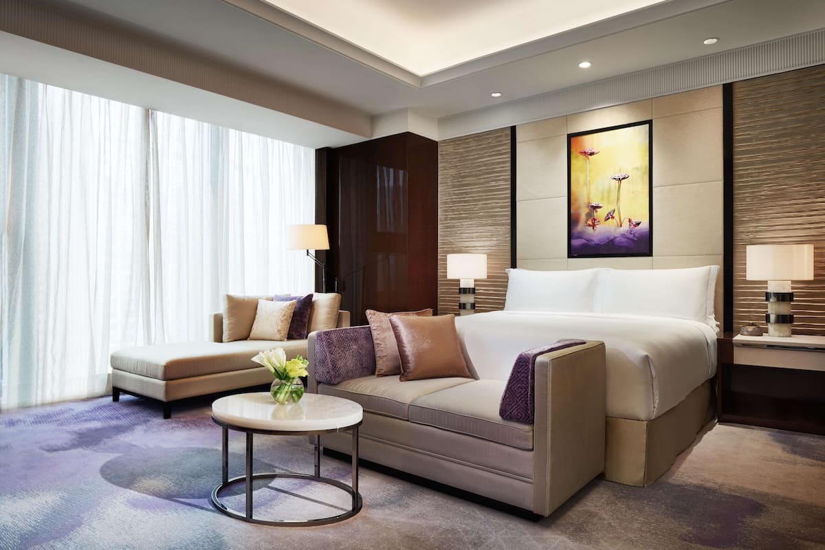 1 slaapkamer, luxe beddengoed, donzen dekbedden, een minibar