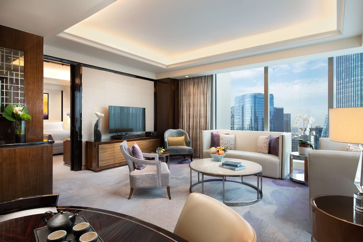 1 slaapkamer, luxe beddengoed, donzen dekbedden, een minibar