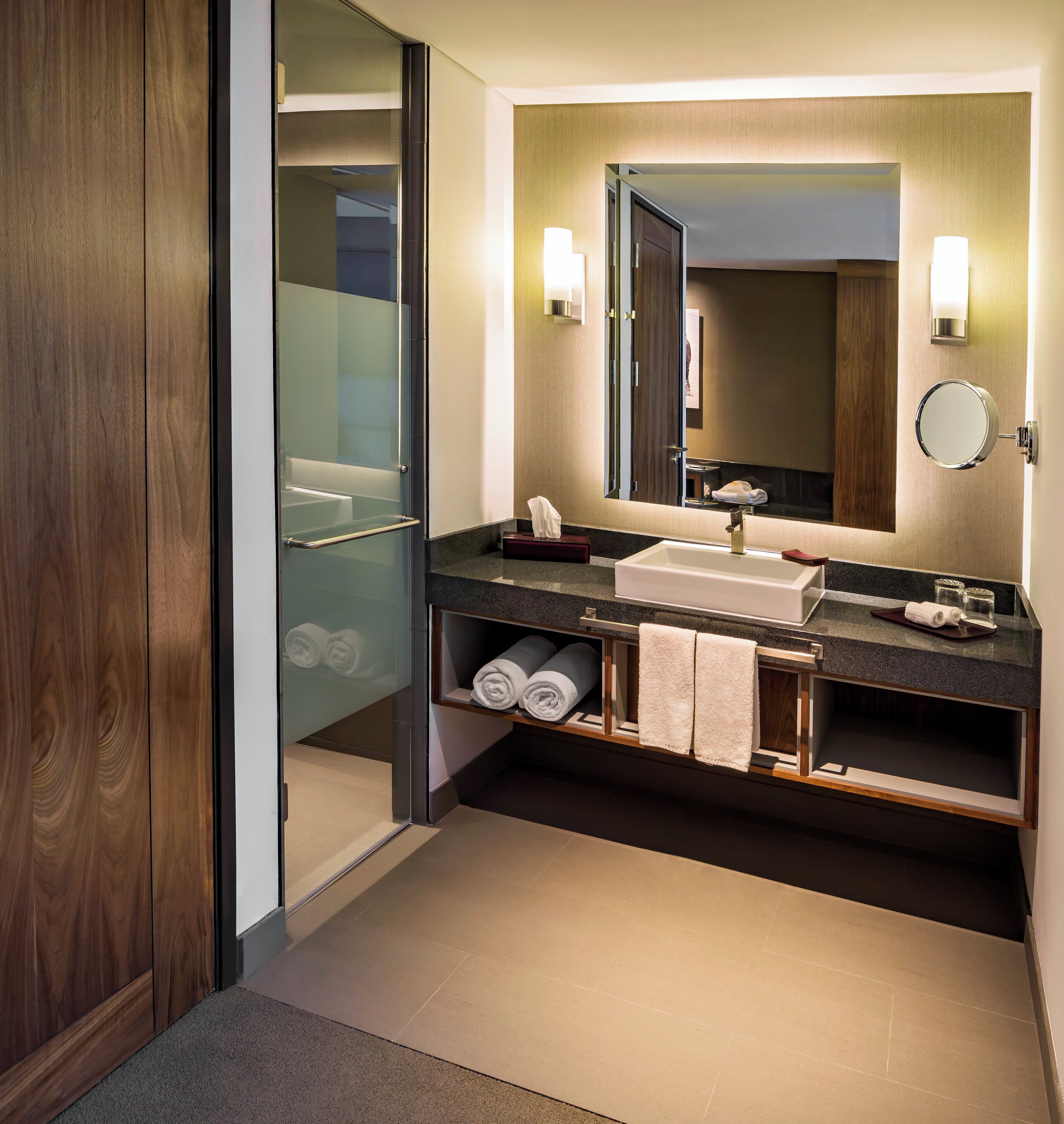 eco-friendly toiletries, hair dryer, towels, soap