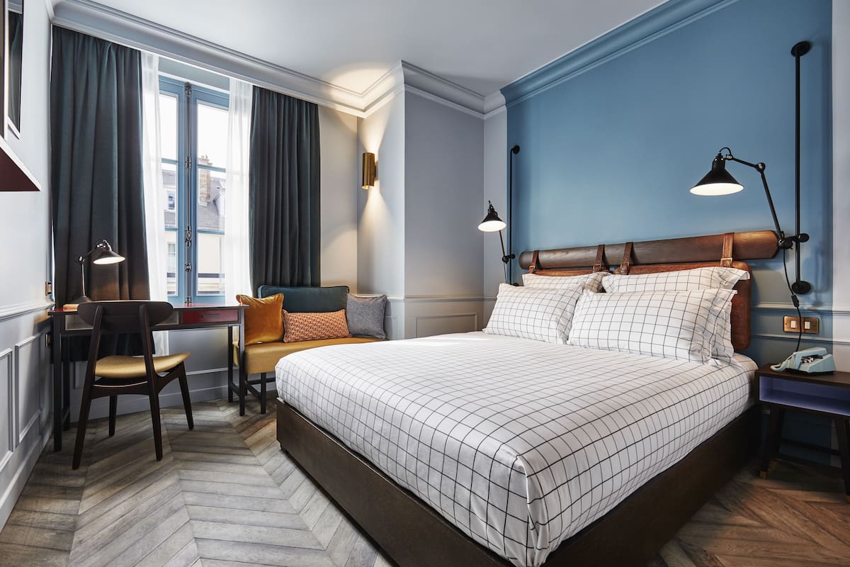 Tweepersoonskamer | Lakens van Egyptisch katoen, luxe beddengoed, een kluis op de kamer