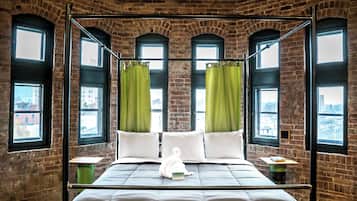 Tweepersoonskamer, en-suite badkamer, uitzicht op de stad (306 The Twain Room) | 1 slaapkamer