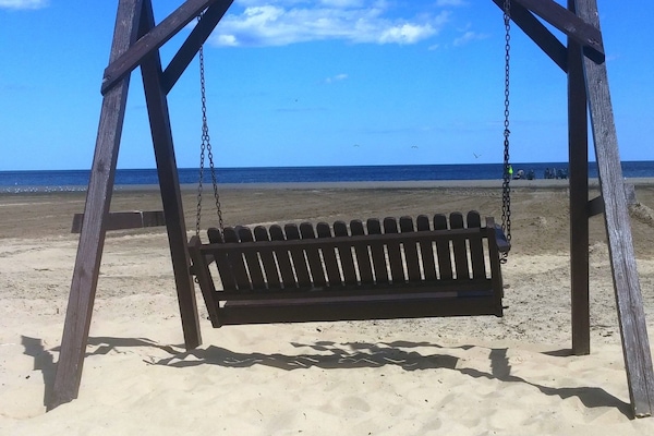 On the beach