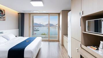 Quarto casal luxo, vista para o oceano | Vista do quarto