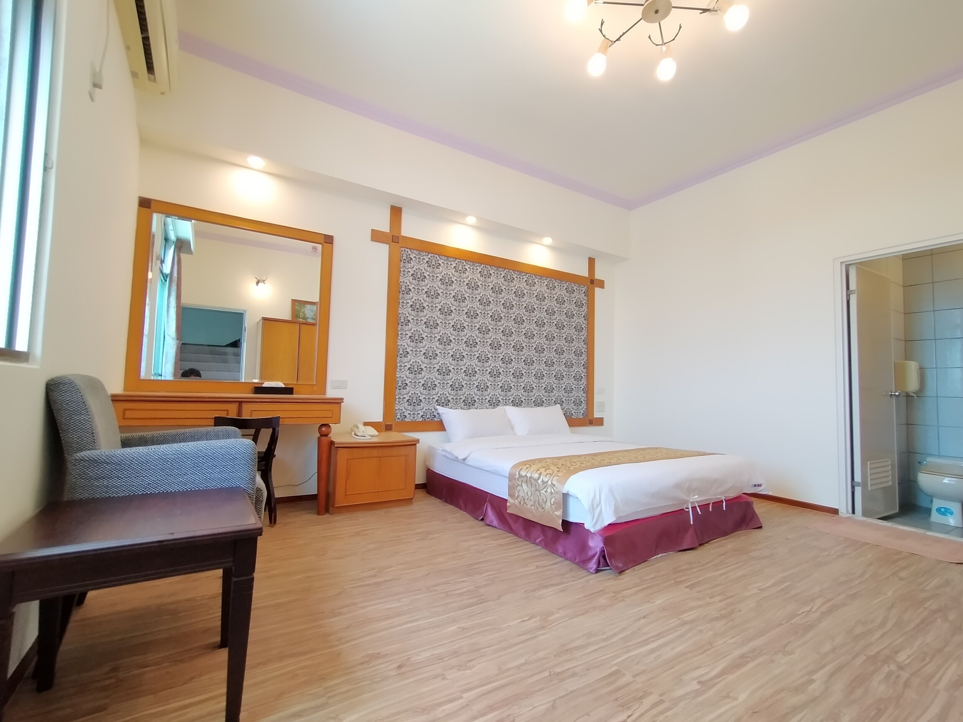 elite double room | individually furnished, desk, laptop workspace, blackout curtains