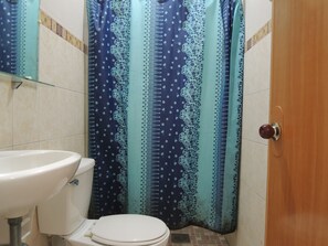 Family Room | Bathroom | Shower, free toiletries, towels
