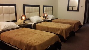 Triple Room, City View | Premium bedding, minibar, in-room safe, desk - Abu Mazen Hotel (Hebron)
