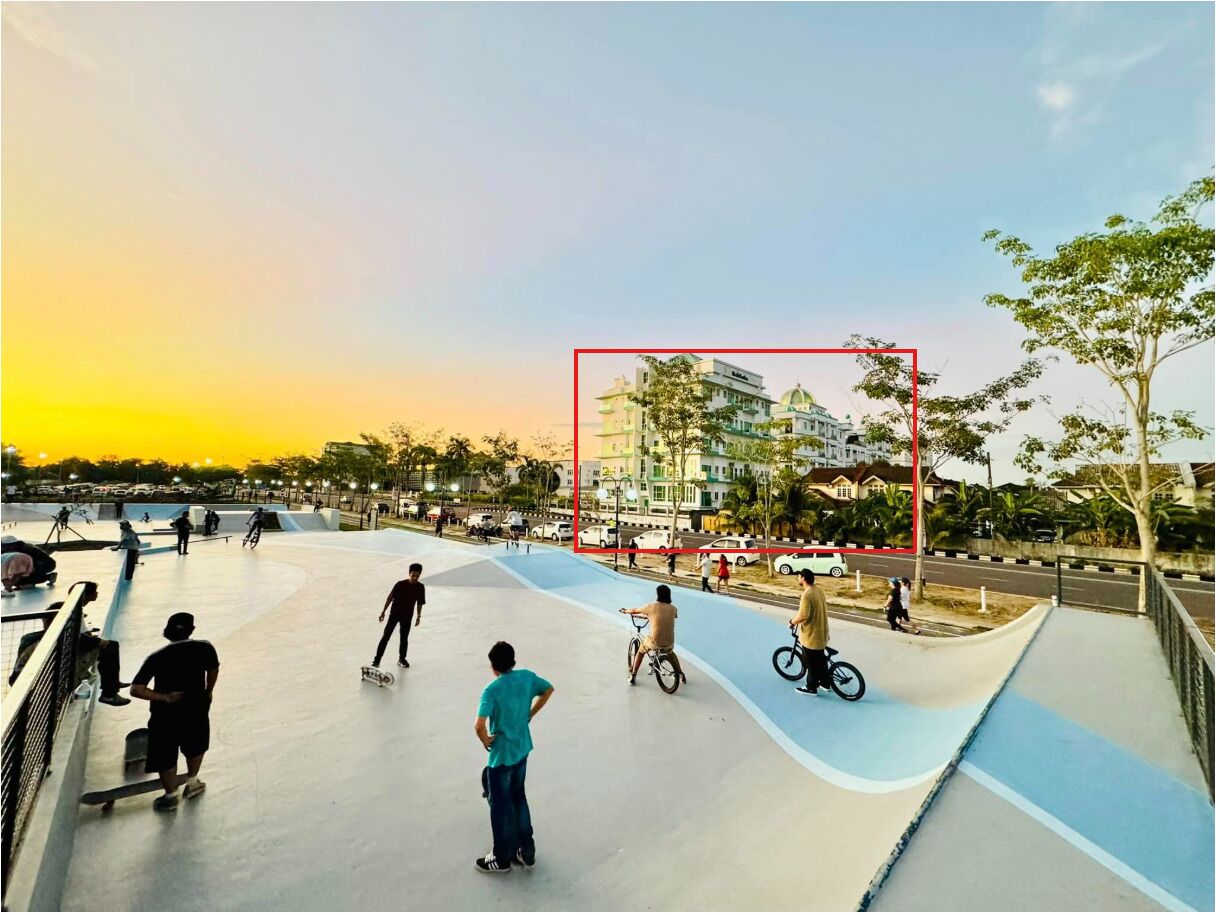 Voorkant van accommodatie