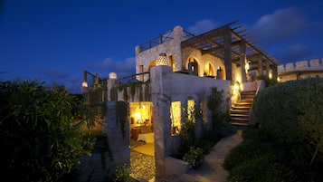 Front of property – evening/night