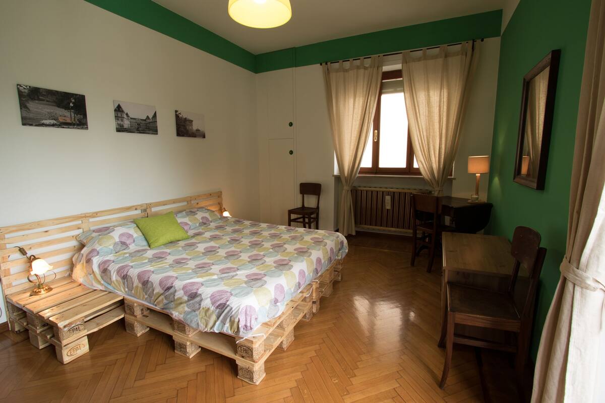 Double or Twin Room, Shared Bathroom | Premium bedding, desk, iron/ironing board, free cots/infant beds