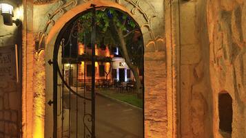 Front of property – evening/night